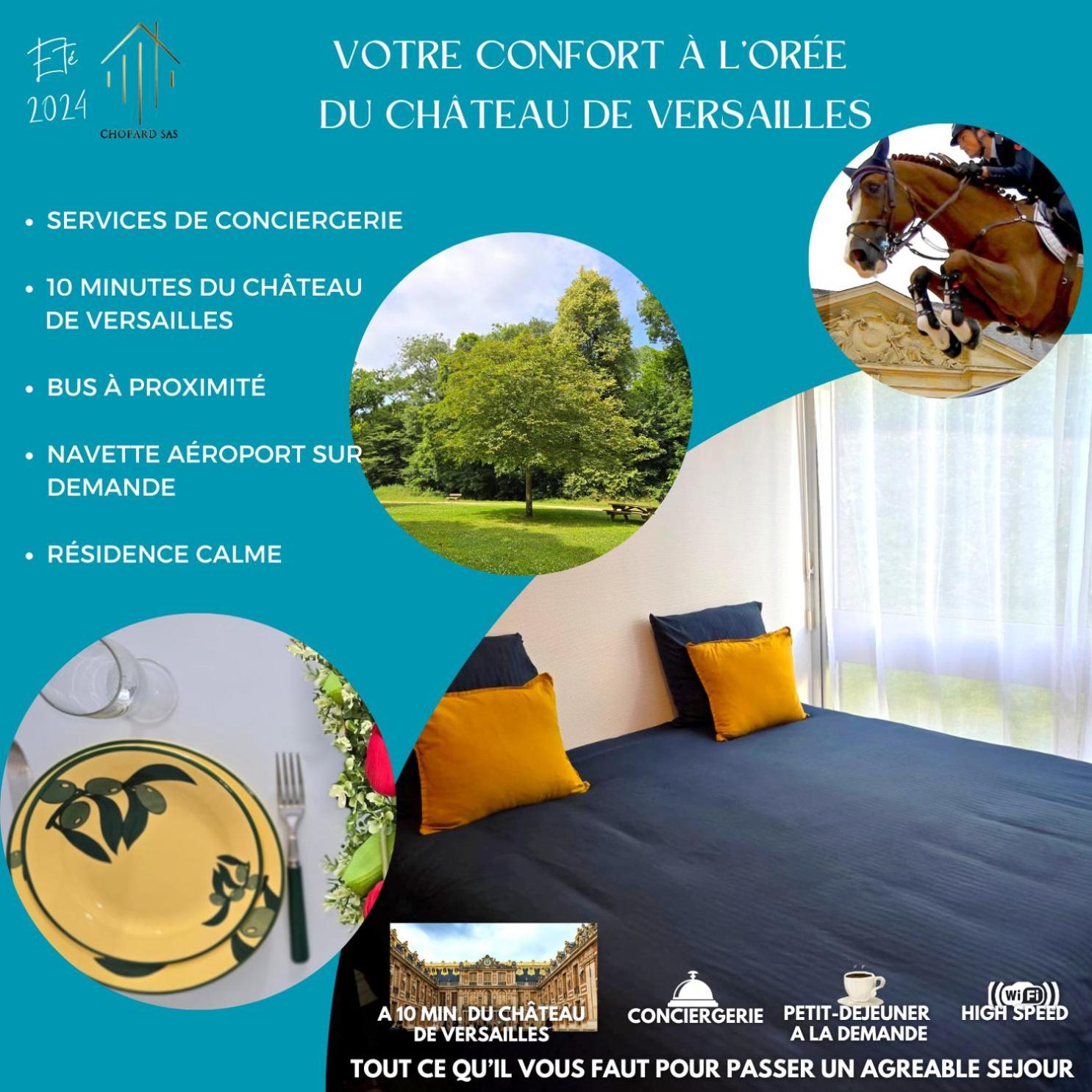 Sejour A 10 Minutes Du Chateau De Versailles Et 20 Minutes De Roland-Garros- Votre Suite Avec Lit King Size Le Chesnay  Exteriör bild